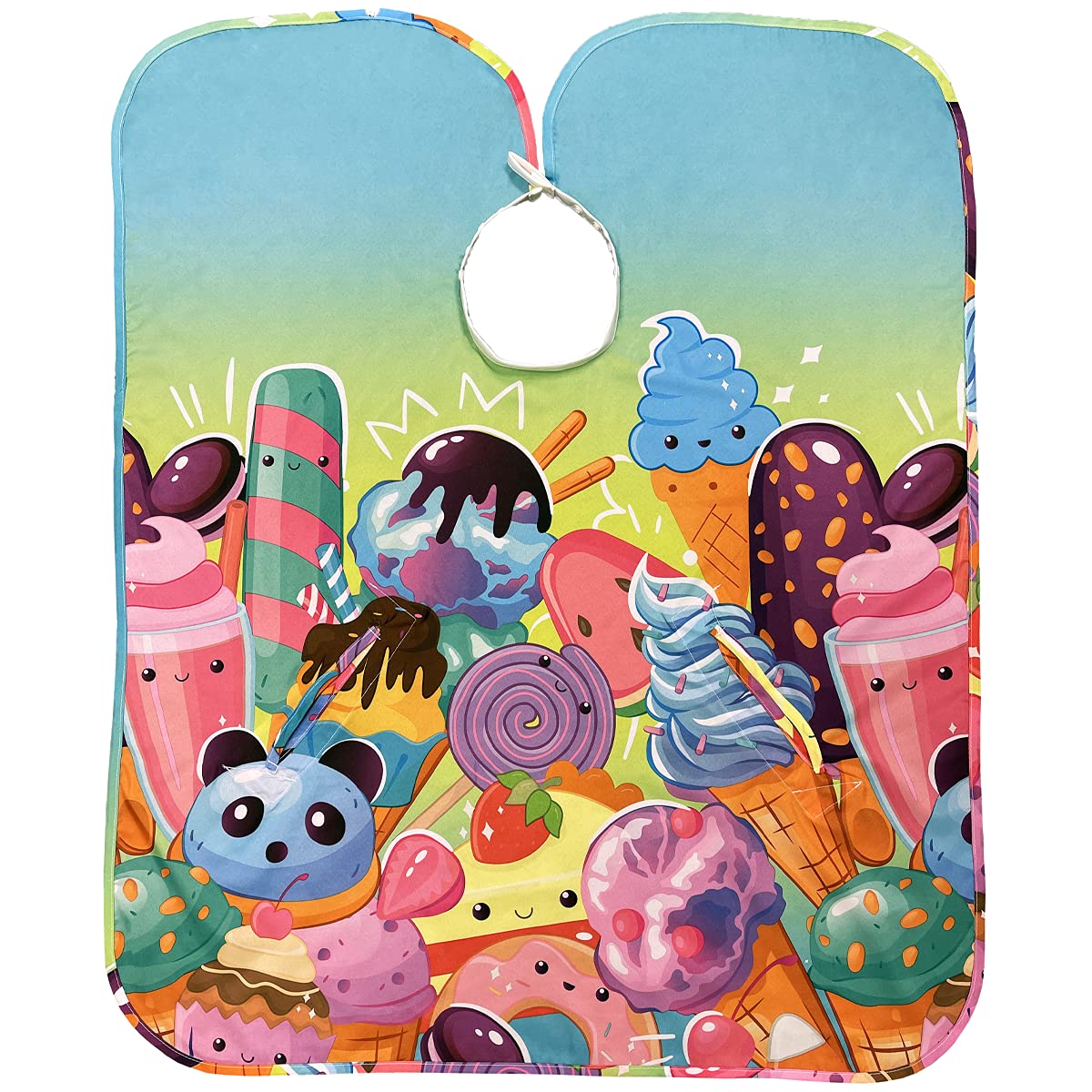Betty Dain Kids Haircut Styling Cape, Sugar Rush Print, Hands Free, Youthful Design, Perfect Size for Children, Water & Stain Resistant Lightweight Nylon, Snap Closure, 30 inches Wide x 36 inches Long