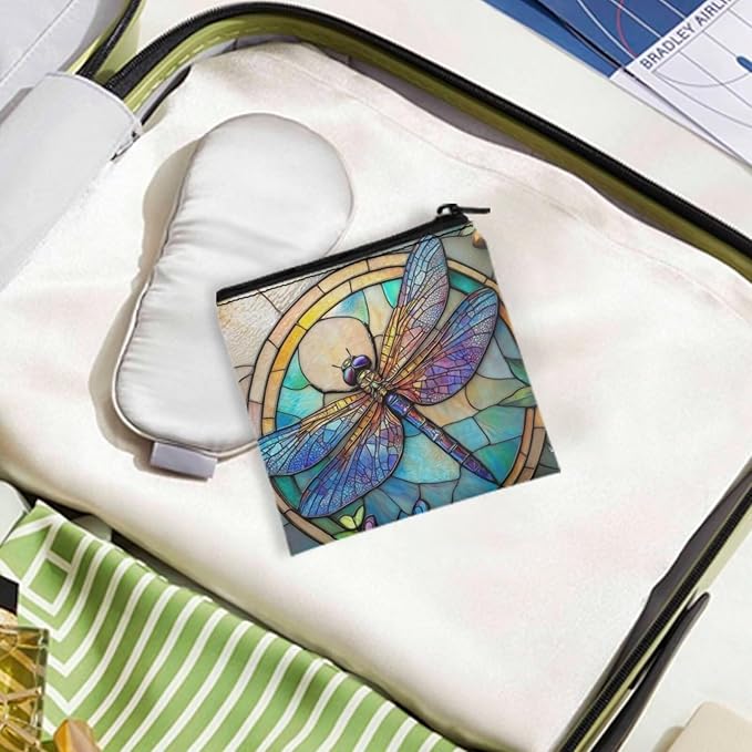 Artsy Sanitary Napkin Storage Bag Portable Period Organizer Pouch for Women Convenient Period Storage Case for Daily Use
