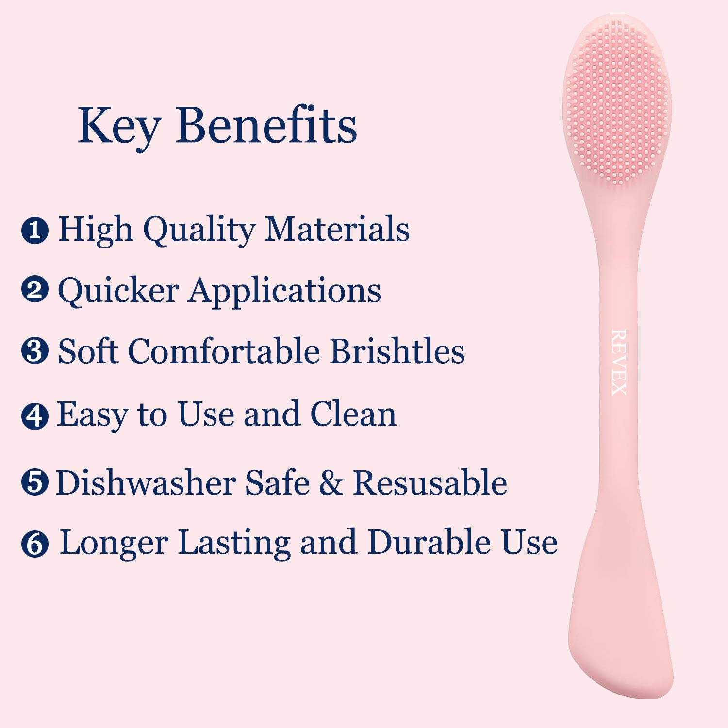 REVEX Pore Cleaning Brush,Face Scrubber,Exfoliating Pore Scrubber,2Pcs Silicone Face Mask Applicator,Mask Applicator Tool for Facial Mud,Face Brush for Women Men.(Pink+PurPle)