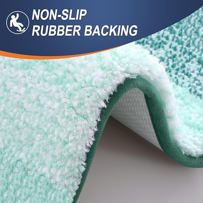 OLANLY Microfiber Bathroom Rugs Sets 3 Piece, 30"x20"+24"x16"+24"x20"