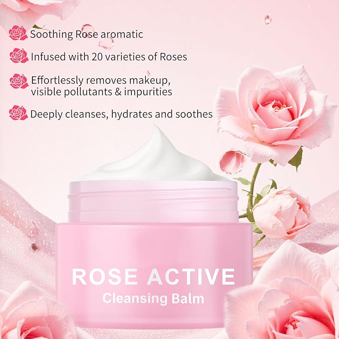 GUOYAOLIFU Makeup Melting Cleansing Balm for Face,Deep Cleansing Facial Balm for Women,Hydrating Makeup Remover Cream,Oil Control,Deep Cleanser,All Skin Types (3.3oz)