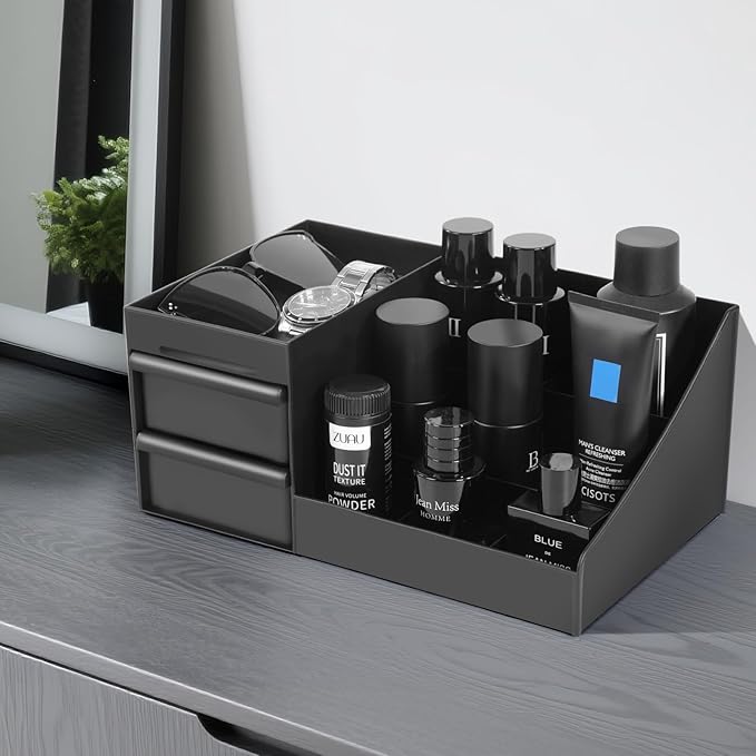 YIOJOYD Cologne Organizer for Men,Bathroom Organizer,Perfume Tray,Cologne Stand,Perfume Stand,Dresser Organizers,Fragrance Stand,Room Decor for Men,Desk Organizer,Gifts for Men