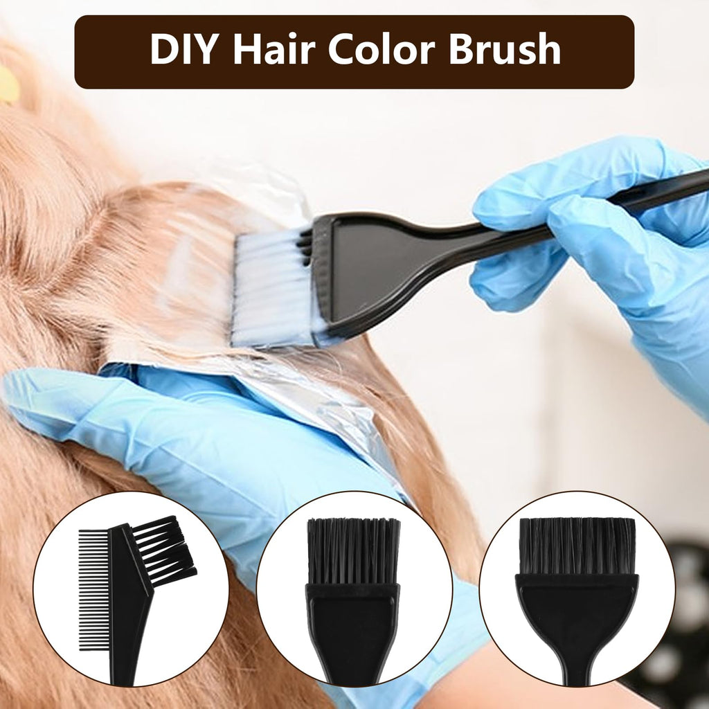 6 Pcs Hair Dye Brush Applicator Kit, Hair Color Brushes for Women Men, Hair Coloring Brush Set, Hair Color Applicator Brush Combs, Hair Dye Applicator Brush, Hair Tint Dyeing Hair Dying Tools Kits