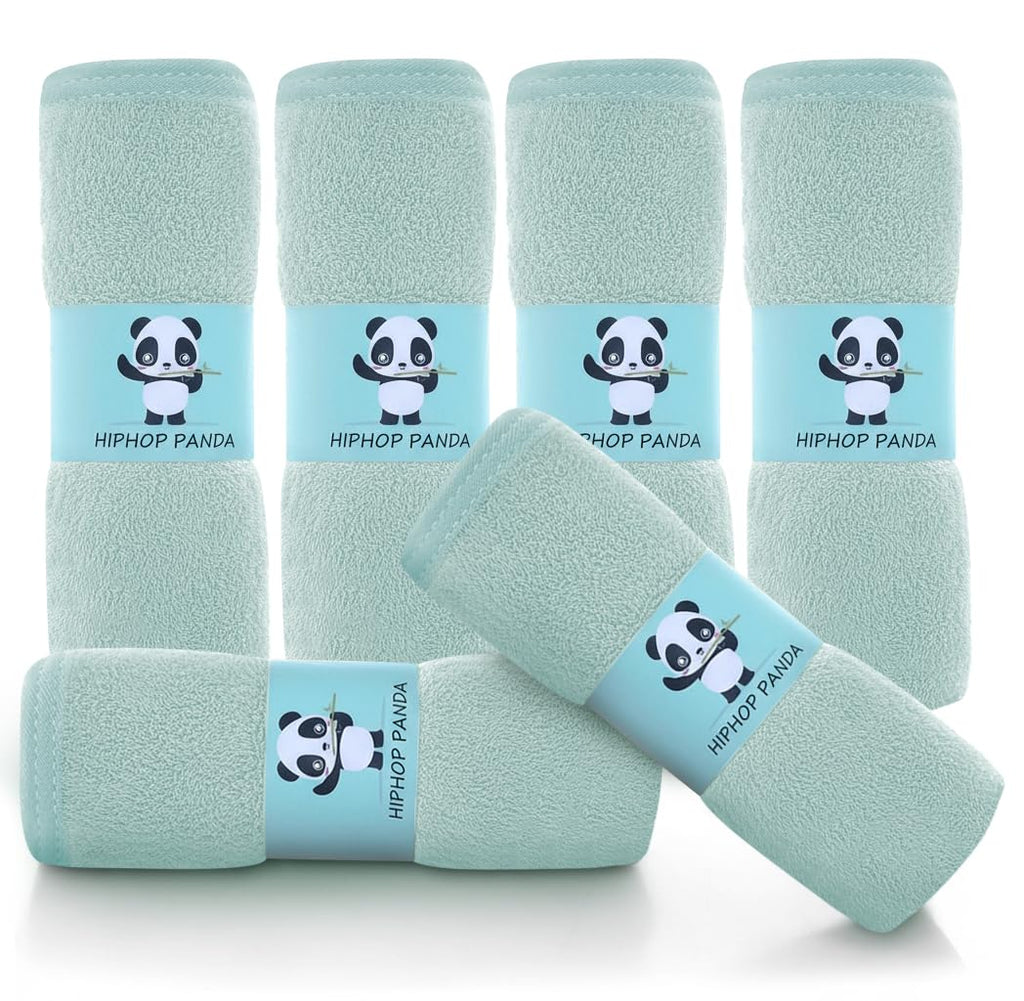 HIPHOP PANDA Ultra Soft Baby Washcloths, 2-Layer Absorbent Wash Cloths