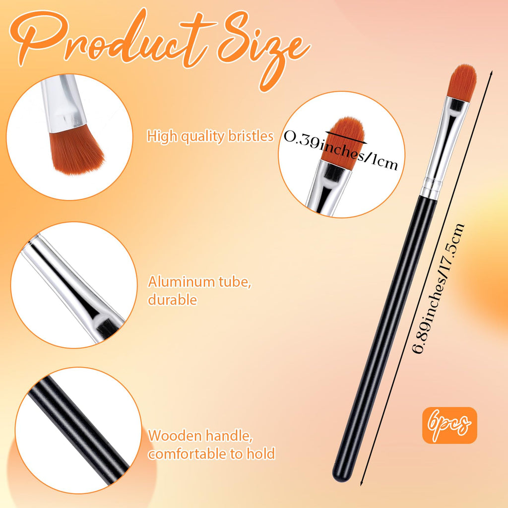 YBEATY 6 Pcs Eye Shadow Primer Applicator Brush Concealer Makeup