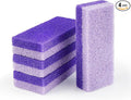 4 Pcs Foot Pumice Stone and Scrubber for Feet and Heels Callus and Dead Skins (Purple)