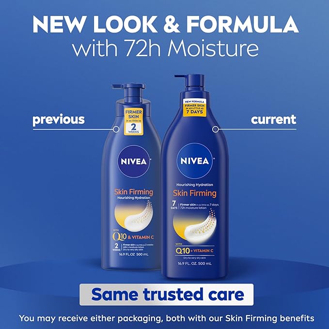 NIVEA Nourishing Hydration Skin Firming Body Lotion, 16.9 FL OZ