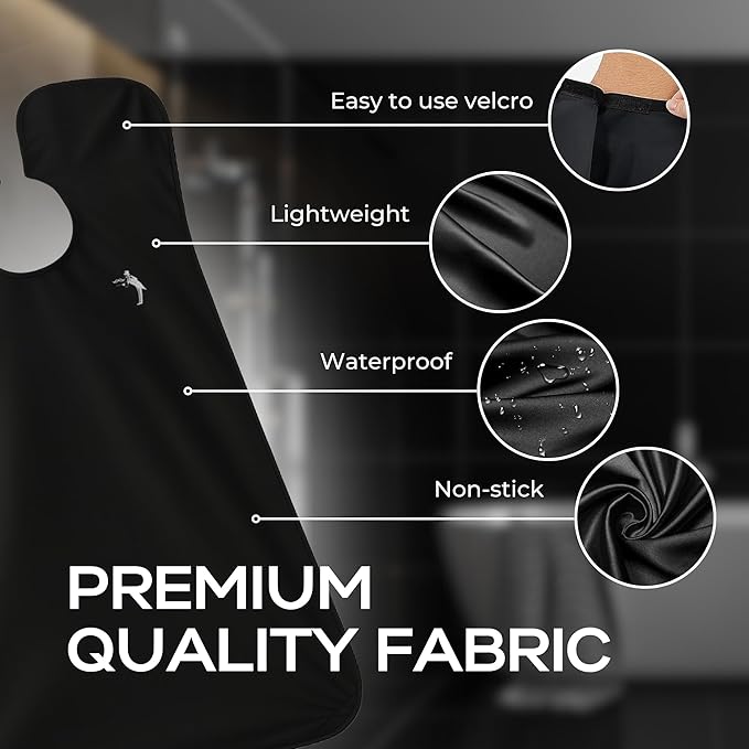 Beard Butler Beard Apron Beard Hair Catcher for Men – Shaving Apron – Includes Travel Case