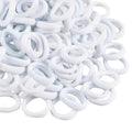 400 PCS Baby Hair Ties – No Damage Elastic Ponytail Holders, Soft Seamless Multicolor Hair Bands for Toddlers and Girls, Baby Hair Accessories (White)