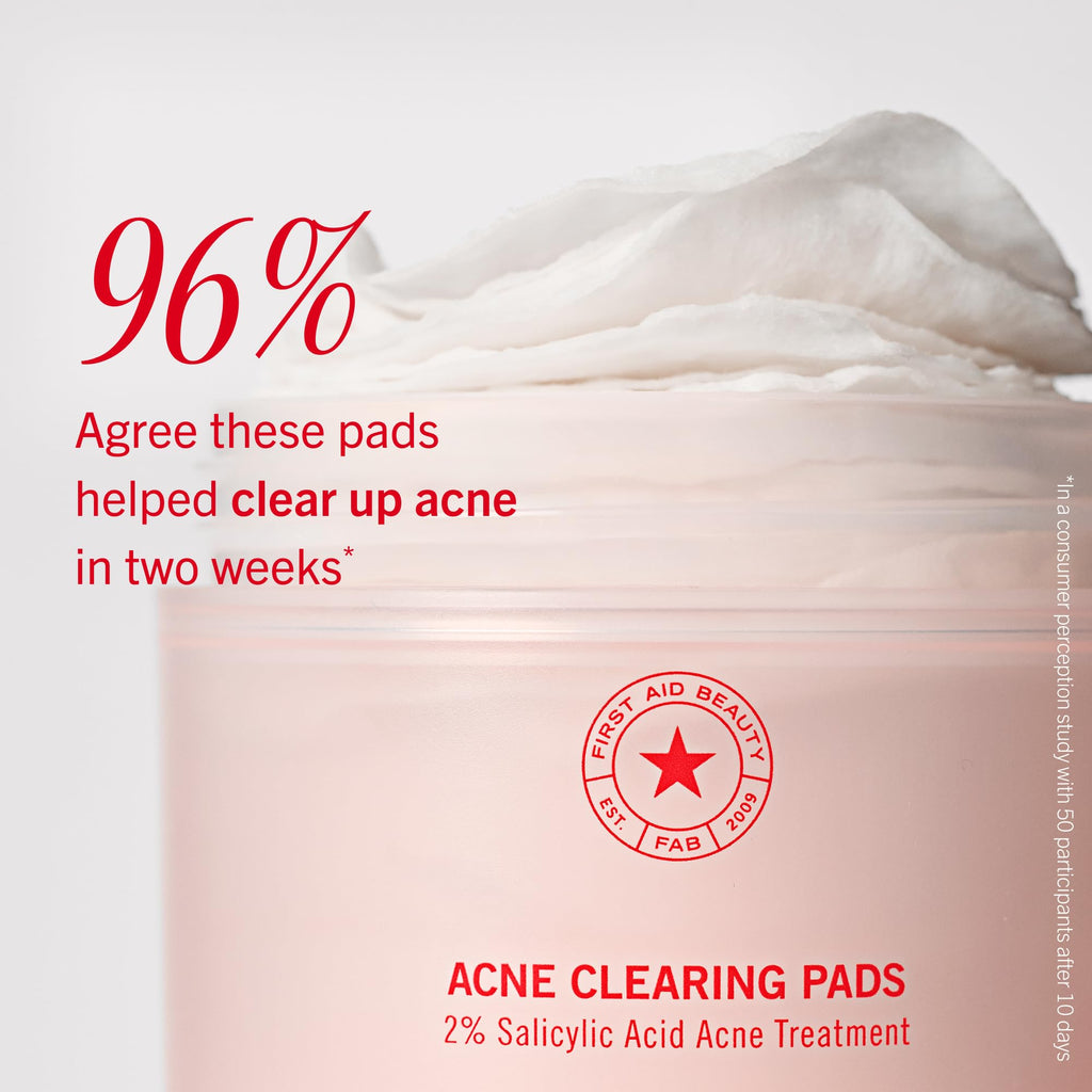 First Aid Beauty Acne Treatment Pads, 2% Salicylic Acid, 60 ct