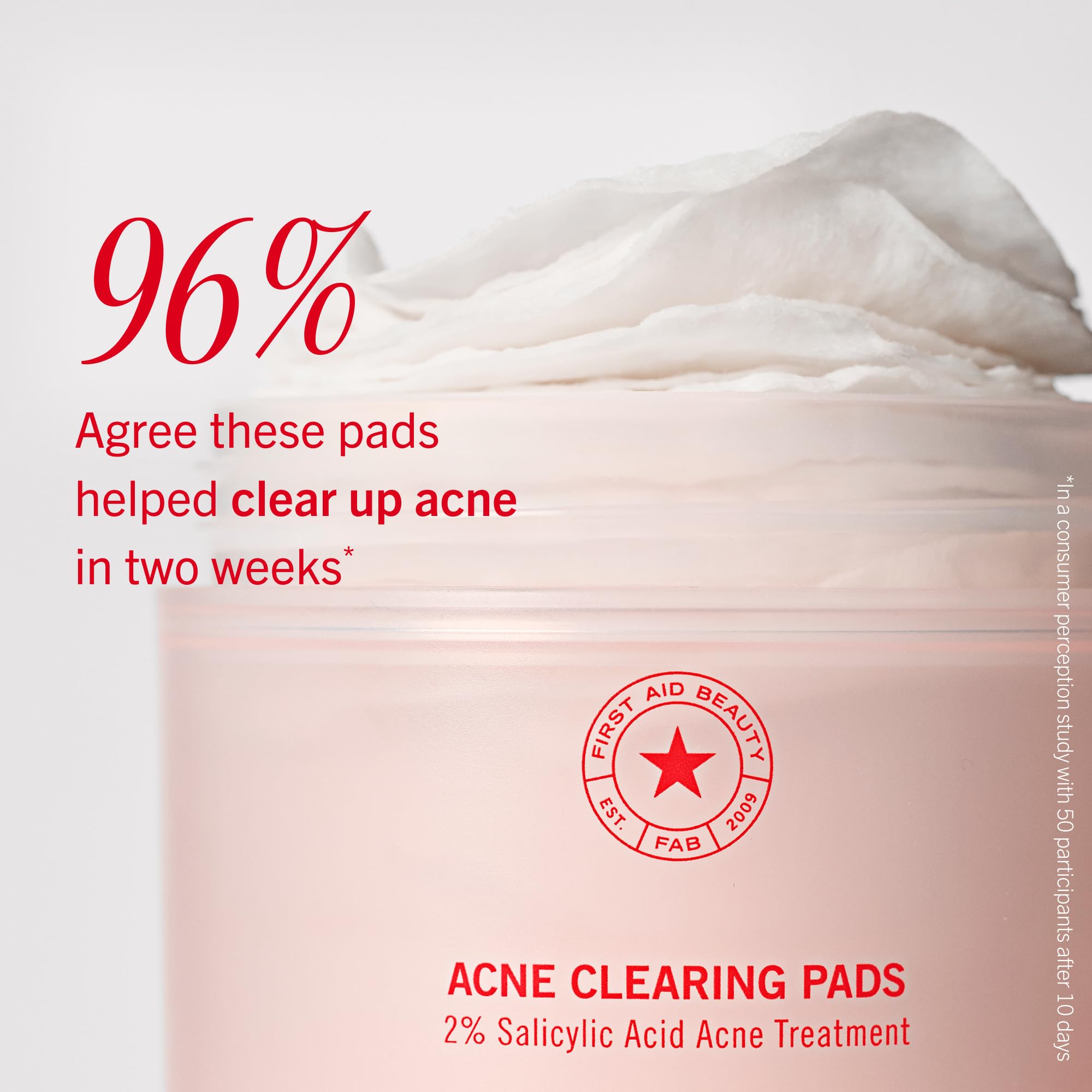 First Aid Beauty Acne Treatment Pads, 2% Salicylic Acid, 60 ct