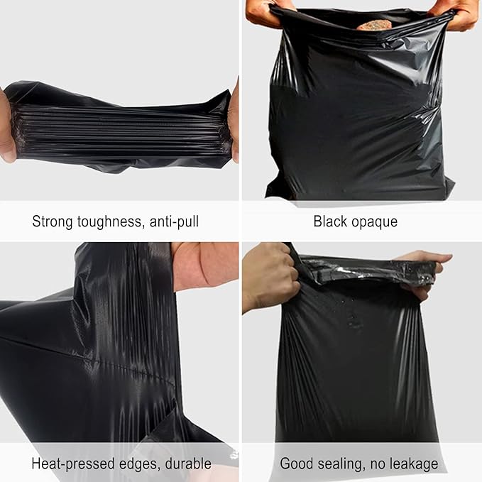 Hipruict Sanitary Napkin Disposal Bags - 200 Pcs, Privacy Protection, Self-sealing, Women's Tampons - Black