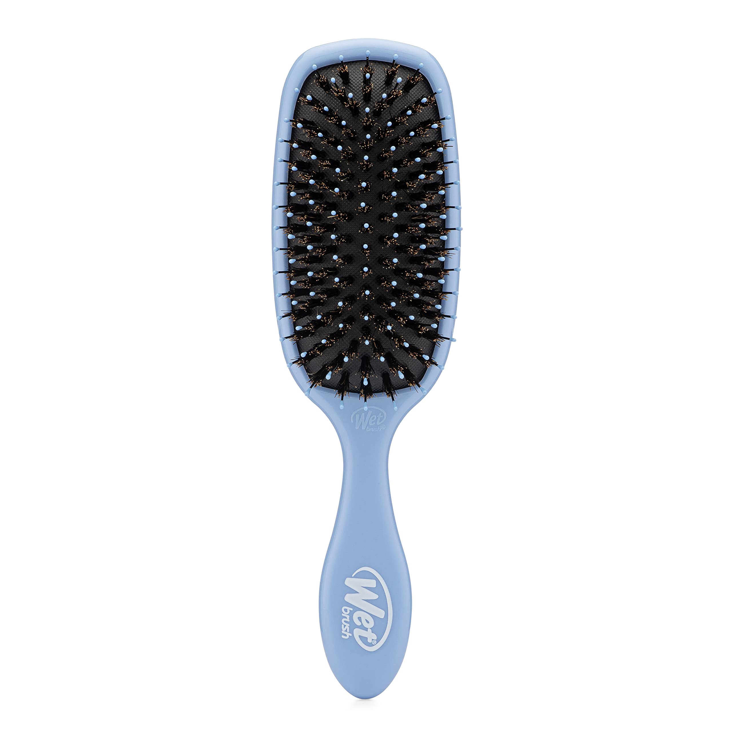 Wet Brush Shine Enhancer Hair Brush, Sky - Exclusive Ultra-soft IntelliFlex Bristles - Natural Boar Bristles for All Hair Types - For Women and Men, Wet and Dry Hair