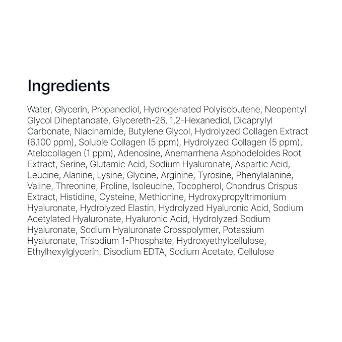 SUNGBOON EDITOR Deep Collagen Serum, 5% Volufiline + 58% Low Molecular Collagen + 2% Niacinamide, Hydrating & Smoothing Face Serum, Korean Skincare, 1.01 fl oz, Gifts for Women