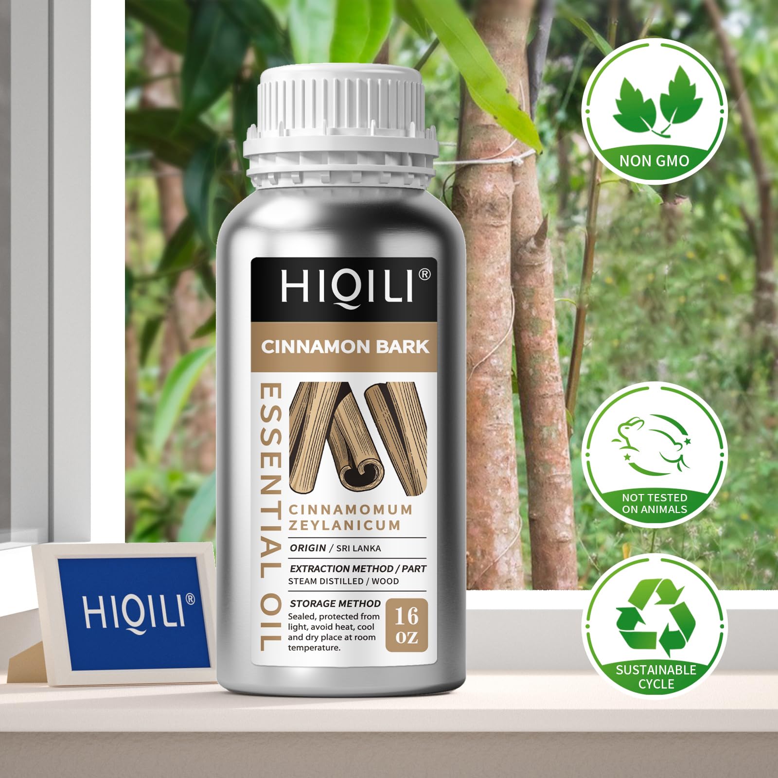 HIQILI Cinnamon Bark Essential Oil for Versatile DIY, Diffuser & Skin