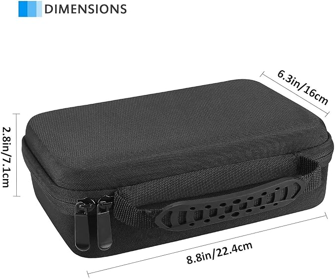 ProCase Hard Travel Case for Norelco Multigroom Series 3000 5000 7000 MG3750 MG5750/49 MG7750/49 Men's Electric Trimmer Shaver and Attachments -Black