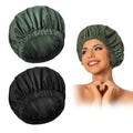 Edoneery Reusable Shower Caps for Women, Waterproof Long Hair Bonnet