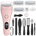Electric Foot File Callus Remover for Feet - 3pcs Larger Grinding Head&3Speed, Pedicure Kit Foot Scrubber Deadskin Callus Remover, Foot Care Kit Pedicure Tools for Dead Skin Callus Hardskin Dry Cracks