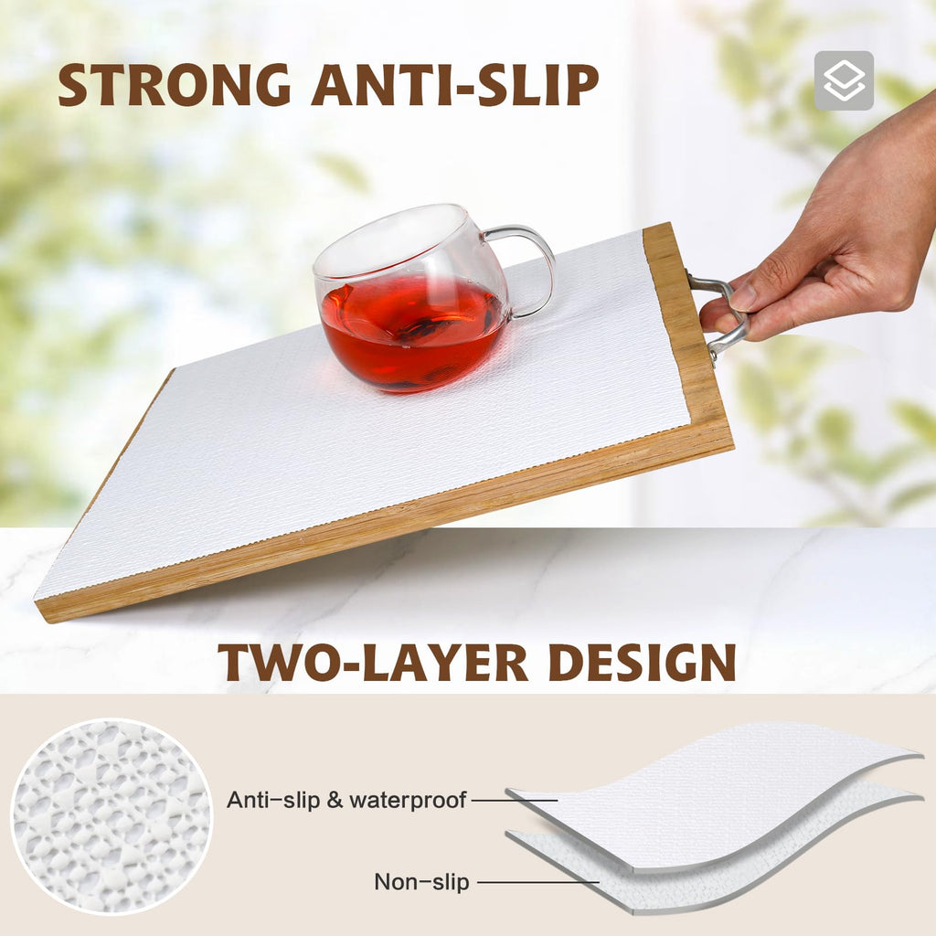 Shelf Liners for Kitchen Cabinets 23.6in x 20FT, Non Adhesive Drawer Liner