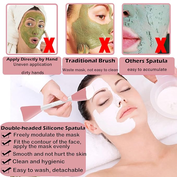 RamPula Jelly Brush, Face Mask Application Tool for Even Coverage | Skincare Enhancer | Durable Silicone | Easy to Clean | Soft Facial Applicator Brushes Tools for Peel Glycolic Makeup for Mud Cream