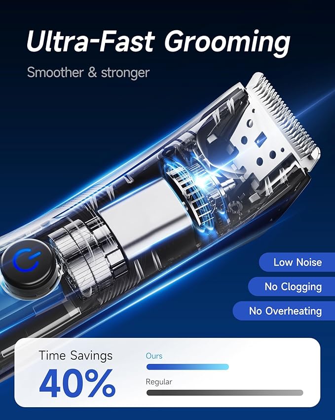 Manscape Trimmer for Men - No Nicks Electric Razor-Shaver for Balls/Pubic/Groin/Legs/Chest Hair Removal w/Light & Ceramic Blade, IPX7 Waterproof Full Body Hair Groomer USB-C Charging, Gifts for Men