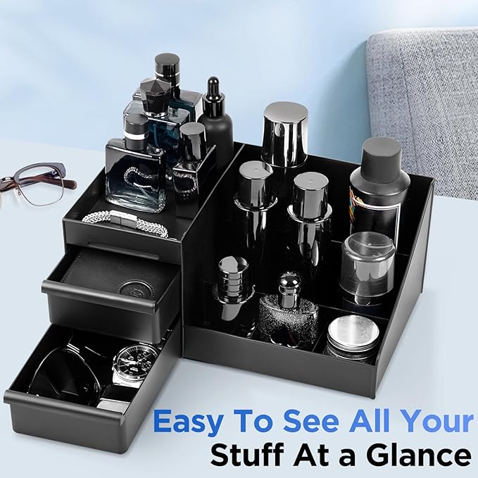 EXIN DECHEN Cologne Organizer for Men, Cologne Stand, Room Decor for Men