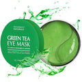 Enaskin Naturals Under Eye Patches for Women and Men: 30 Pairs Green Tea Eye Masks with Caffeine, Collagen & Hyaluronic Acid - Cooling Hydrogel Eye Gels for Refreshed-Looking Skin (Green Tea)