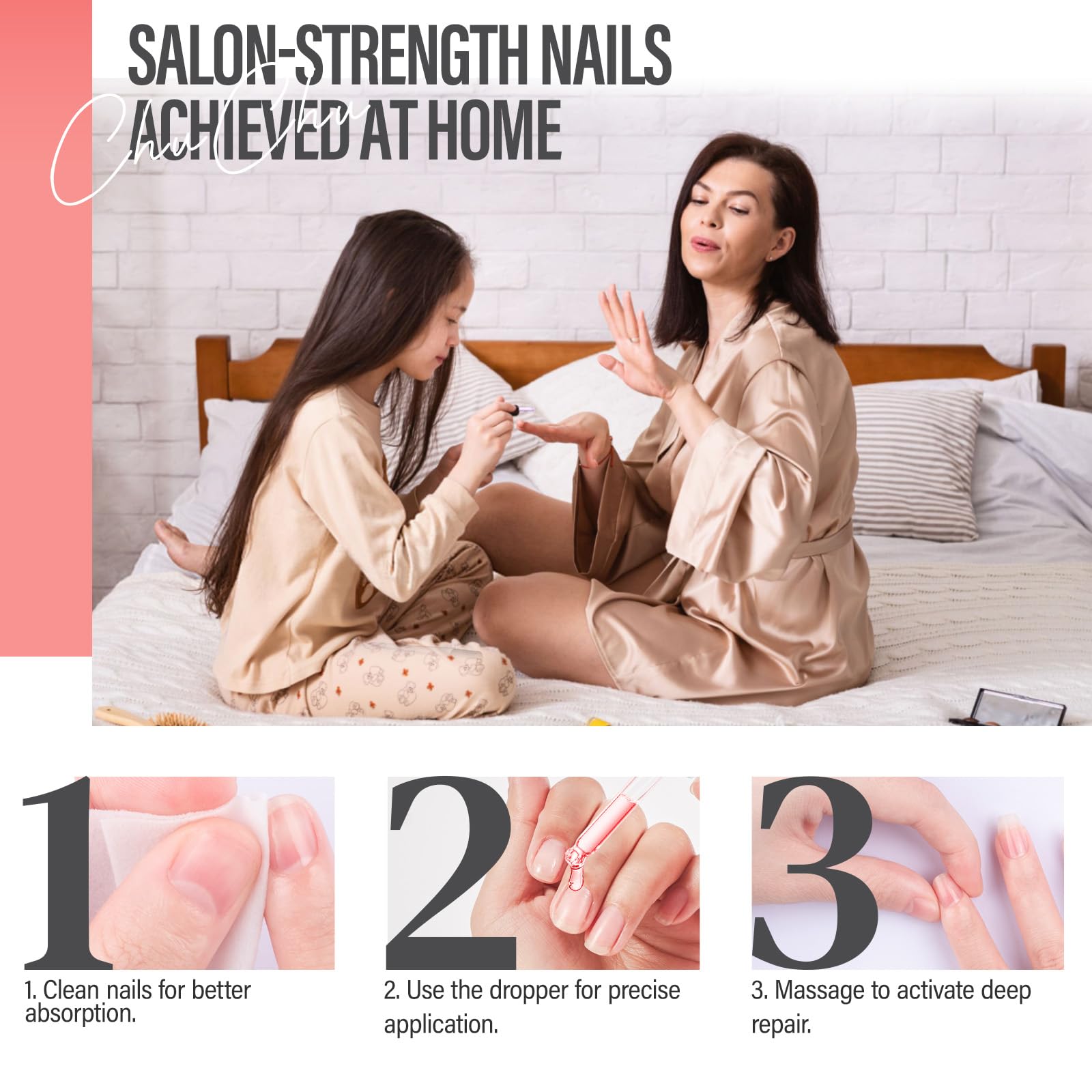 CHUCHU Vegan Cuticle Oil for Nails: Rose Jojoba Nail Cuticle Oil with Vitamin B & E for Moisturizes Cuticle and Nail's Skin - Prevents Hangnails and Chapped 15ML