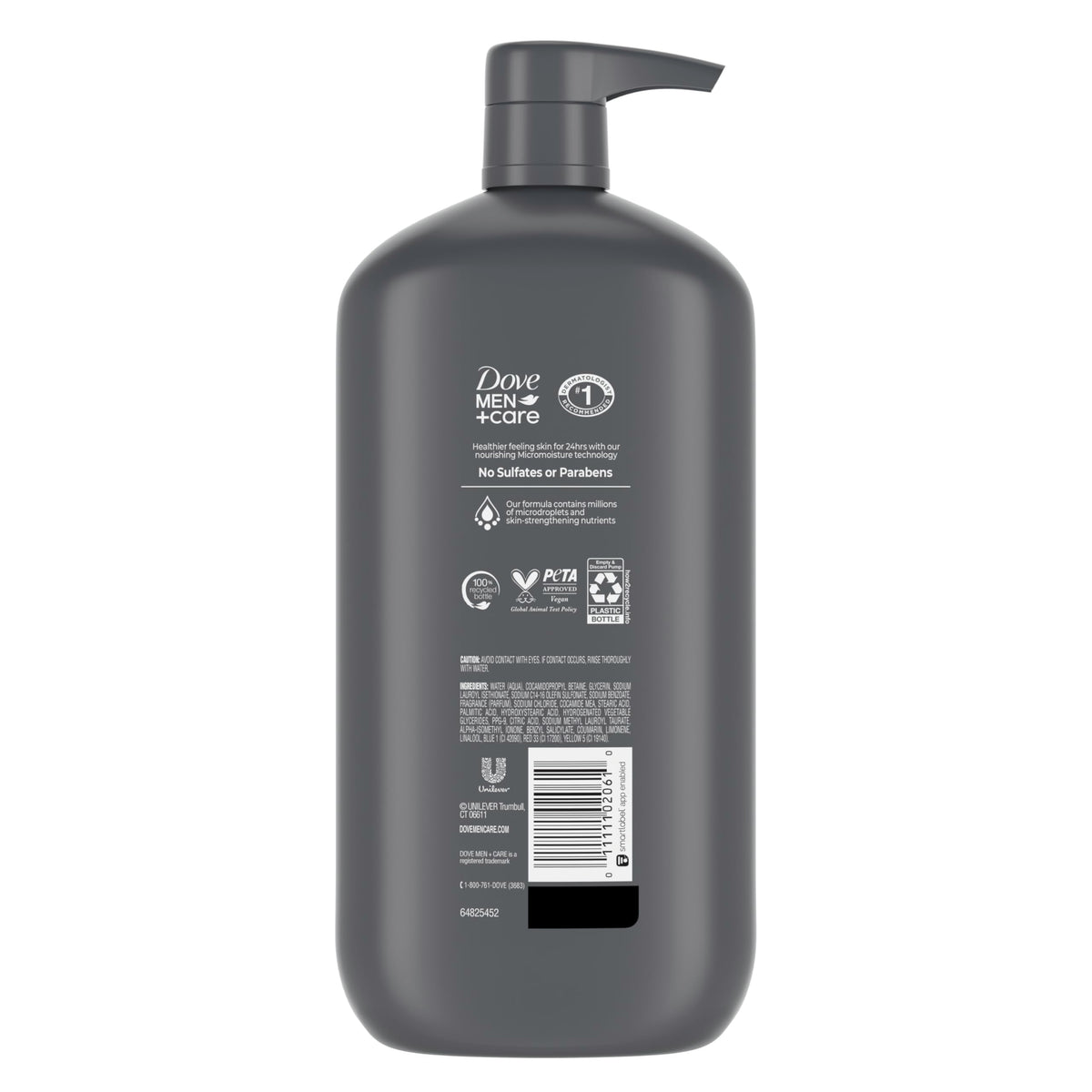 DOVE MEN + CARE Body and Face Wash Hydrating Clean Comfort for Men, 30 oz