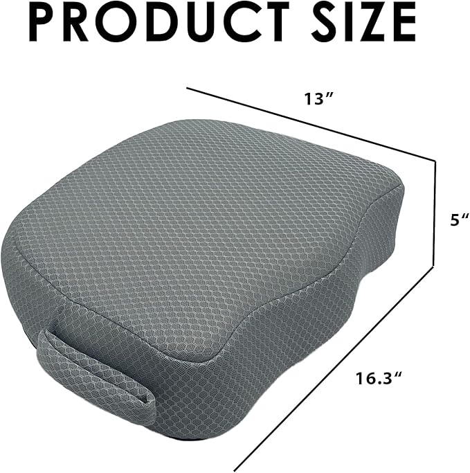 AEROiVi Hot Tub Booster Seat for Adults 5in Thick Weighted Quick Sink Gray