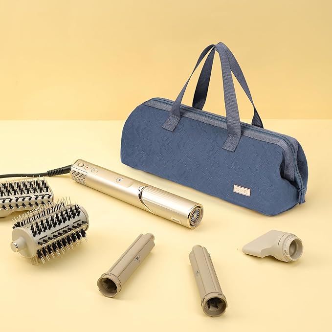 NISHEL Hair Tools Travel Bag Dryer Curling Iron Attachment Organizer Case