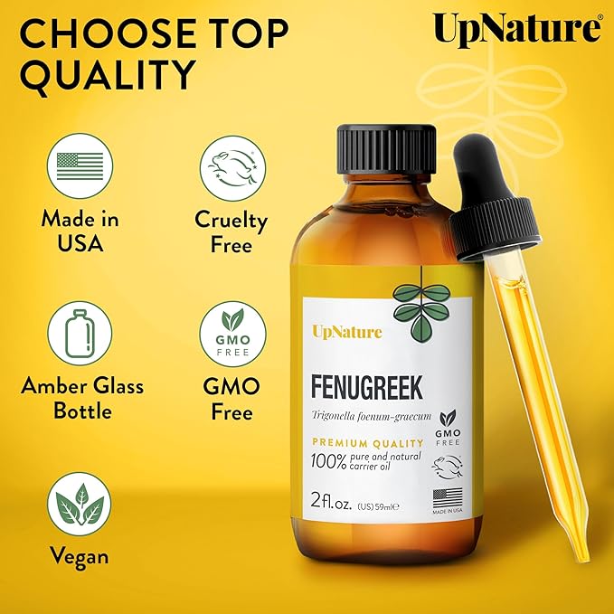 UpNature Fenugreek Oil - 100% Pure Fenugreek Seed Extract Essential Oil, 2oz