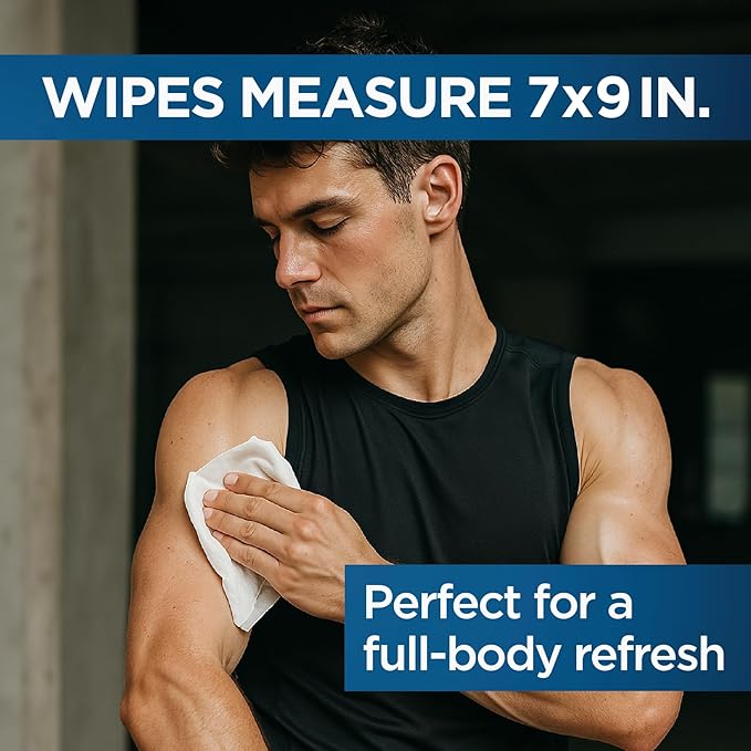 Defense Soap Body Wipes with 100% Natural Tea Tree Oil and Eucalyptus Oil | Post Workout, Sport, Wrestling, Camping, Shower Wipes for Men and Women. 40 Count (Pack of 4)