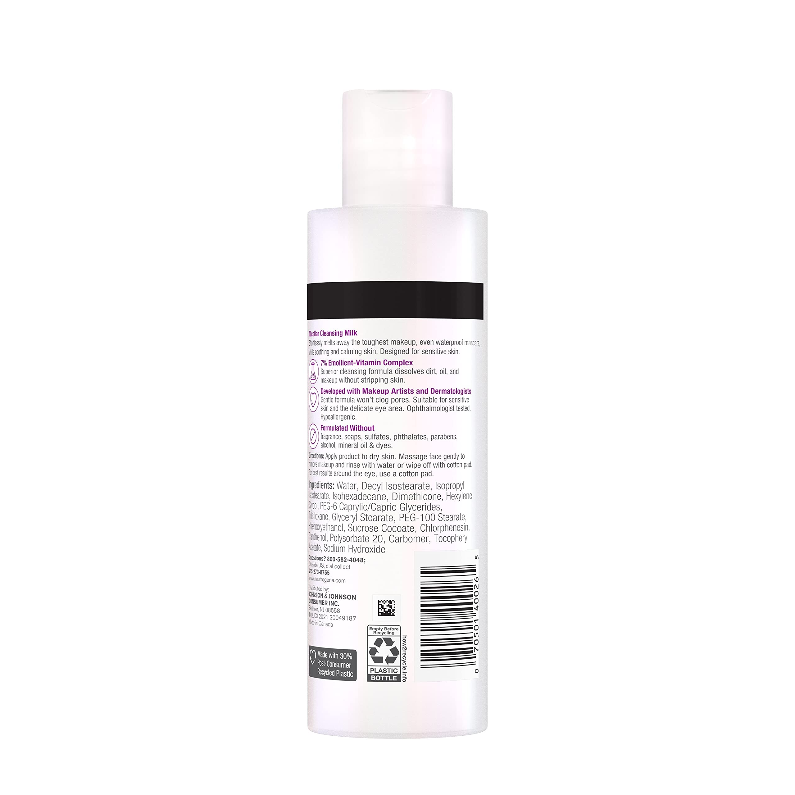 Neutrogena Makeup Melting Nourishing Micellar Milk, 6.7 fl oz