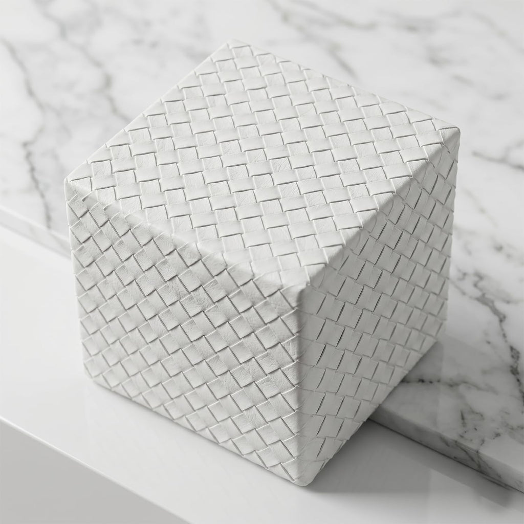 Tissue Box Cover Square,White Tissue Holder for Bathroom Accessories,Bathroom