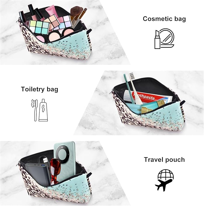 Small Makeup Bag, Mini Makeup Pouch, Cute Cosmetic Bag for Women, Toiletry Bags, Make Up Brush Skincare Organizer, Pouches for Travel Accessories