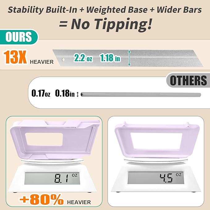 AUGBEAN 3 Pack Bathroom Organizers and Storage - Multi-Purpose,2-Tier Clear Pull Out Organization for Bathroom,Under Sink,Kitchen,Vanity,Countertop,Cabinet,Pantry & Medicine Cabinet,Pink