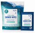 YUNI Beauty Large Body Wipes (Peppermint Citrus, 30 Count) 12 x 10 Inches