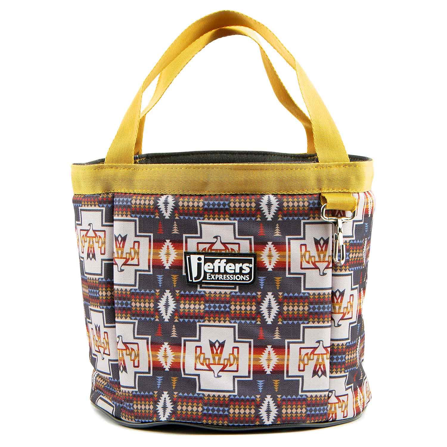 Jeffers Expression Grooming Tote Caddy – Portable Animal Care Organizer for Horses, Dogs, Cats, Livestock, Barn, Trailer, Stable - Brushes, Clippers, Towels, Spray Bottle, Tools - Thunderbird