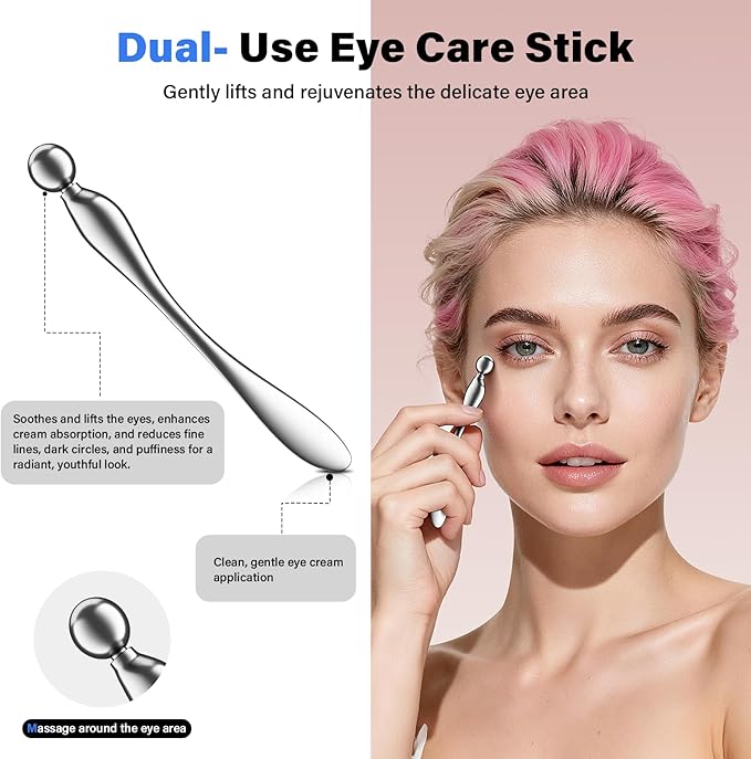 304 Stainless Steel Guasha Muscle Scraper Set, 5 in 1 Gua Sha Massage Kit and Derma Edge Scraping Tools for Physical Therapy- Deep Tissue Massage Scraper Tool for Body and Face Relaxation (Grey)
