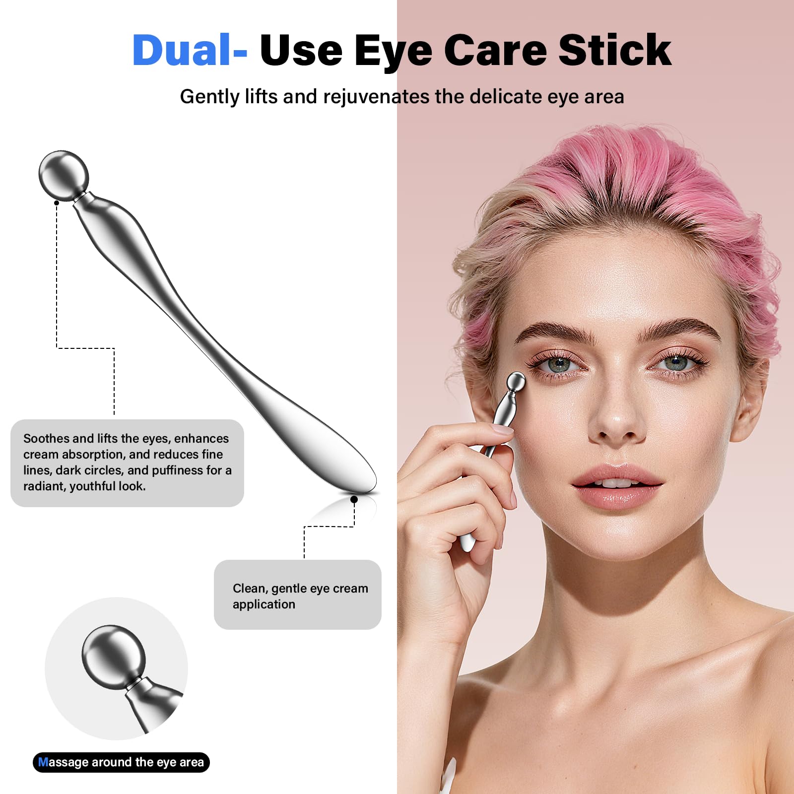 304 Stainless Steel Guasha Muscle Scraper Set, 5 in 1 Gua Sha Massage Kit and Derma Edge Scraping Tools for Physical Therapy- Deep Tissue Massage Scraper Tool for Body and Face Relaxation (Brown)