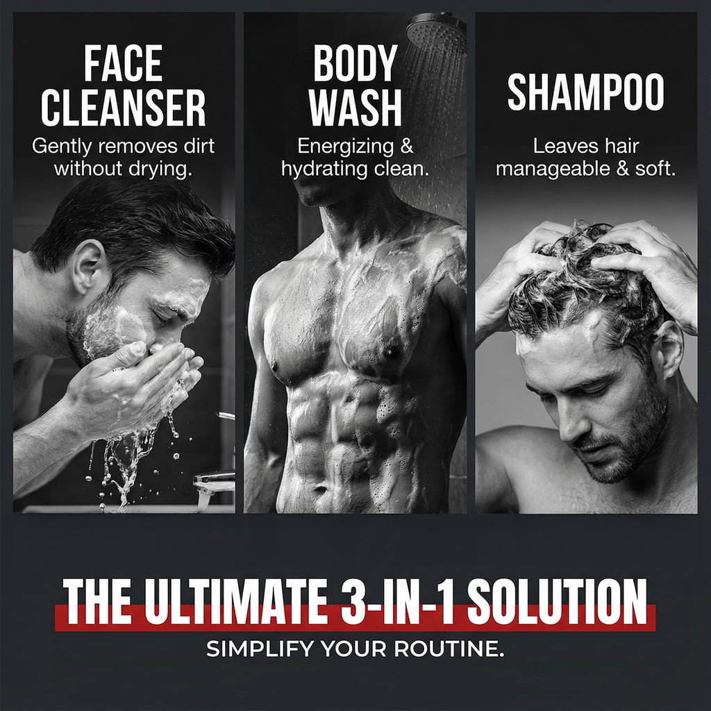 Dead Sea Collection Sandalwood Men’s Body Wash – 3 in 1 Body Wash for Men for Hair, Face & Body – Moisturizing Shower Gel with Dead Sea Minerals – Pack of 2 (33.8 fl oz each)