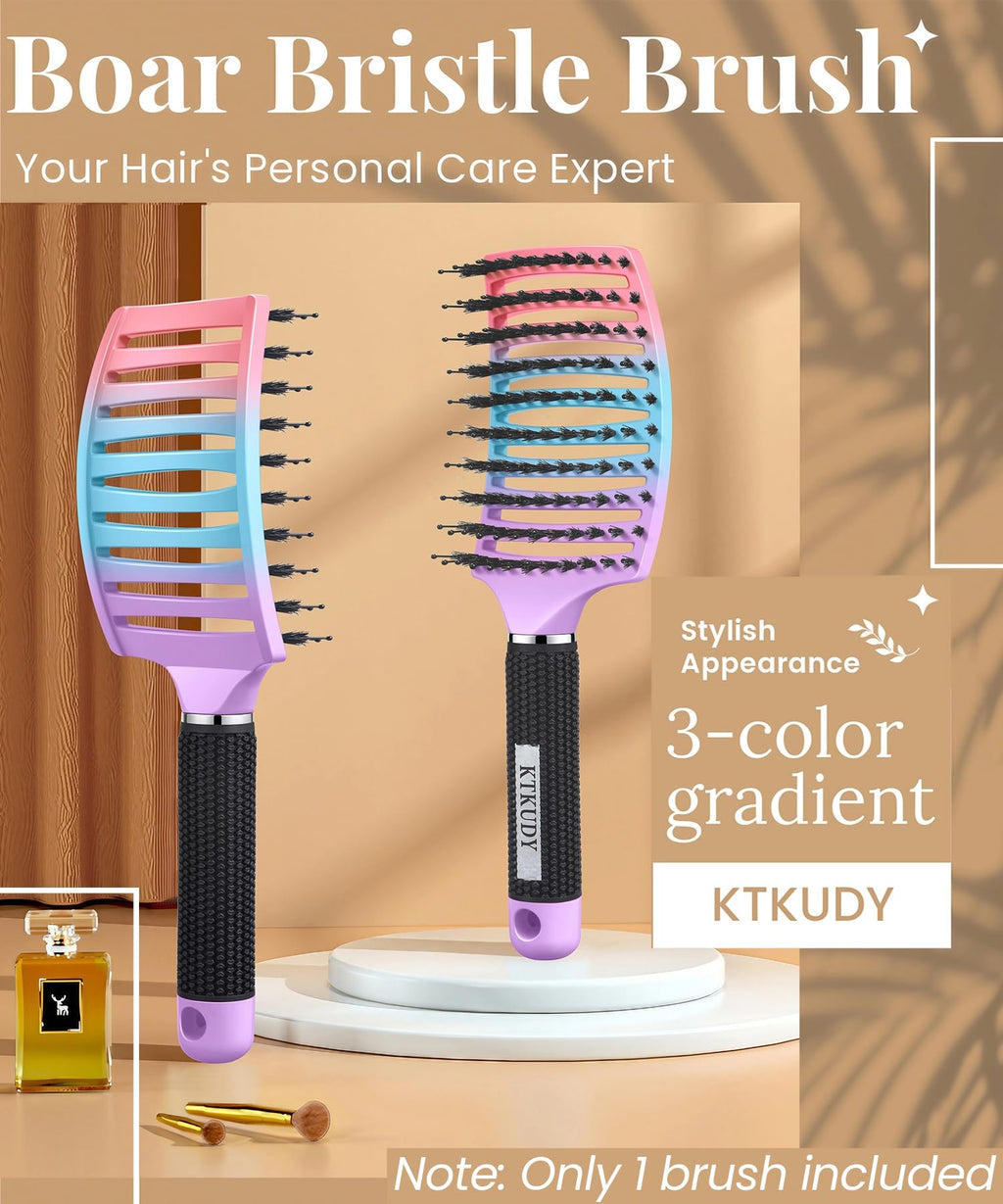 Detangling Brush for Women & Kids, Wet & Dry Hair, All Hair Types