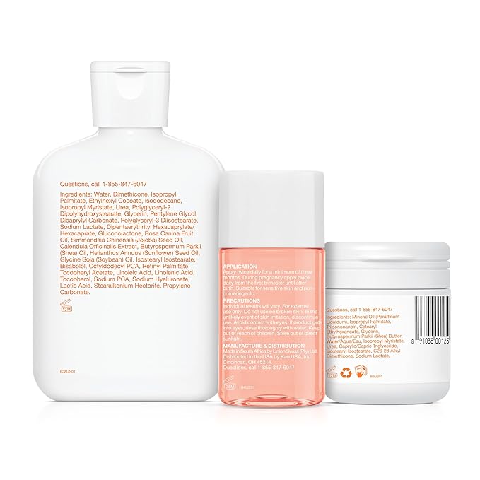 Bio-Oil Skincare Bundle, Stretch Marks & Dry Skin Trial Kit 3-Pc