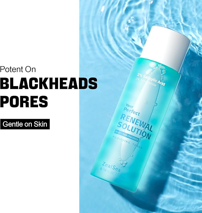 ZealSea Salicylic Acid Toner, Blackhead Remover, Pore Minimizer Oil Control