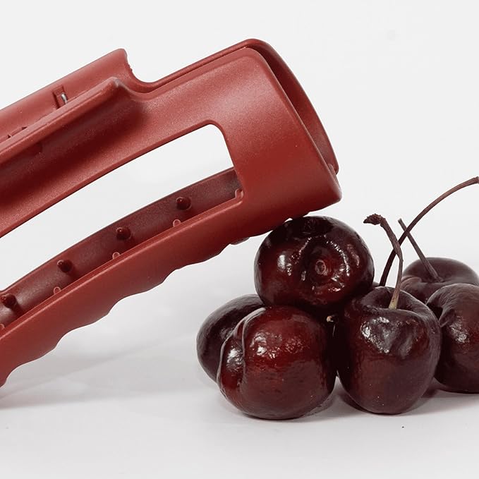 Mello Medium Hair Clip - Flexible Comfort Hair Claw for Women, Strong Hold for Thick & Thin Hair Styling, Durable Material, Matte Non-Slip Finish, Made in Korea, Patent Pending (Red, Medium)