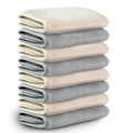 Nugilla Makeup Remover Cloths, 8 Packs Makeup Remover Towels Reusable Face Wash Cloth, Soft Microfiber Face Cloth for Women(Cool Gal)