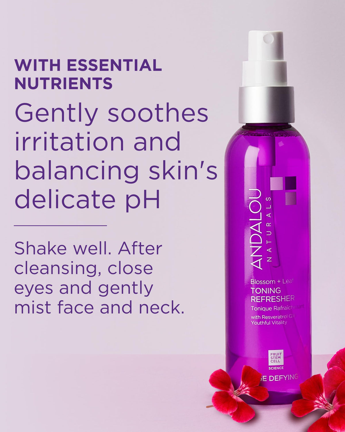 Andalou Naturals Age Defying Blossom + Leaf Toning Refresher (6 fl oz)