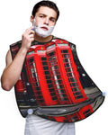Purple Music Notes Print Beard Bib Shaving Apron, Beard Hair Trimming Cape – For Dad