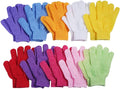 10 Pairs Exfoliating Gloves,Made of 100% Nylon,10 Colors Double Sided Exfoliating Gloves for Beauty Spa Massage Skin Shower Body Scrubber Bathing Accessories.
